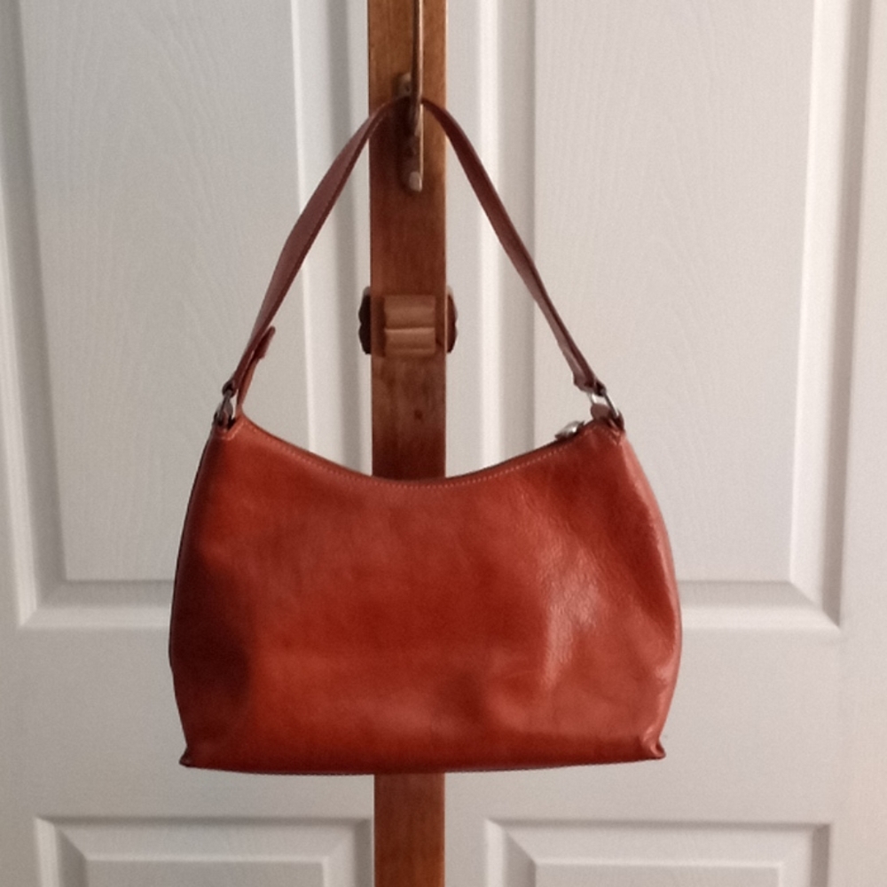 Tan Italian leather purse